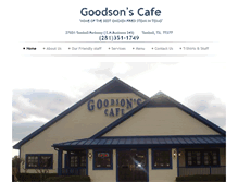 Tablet Screenshot of goodsonscafetomball.com